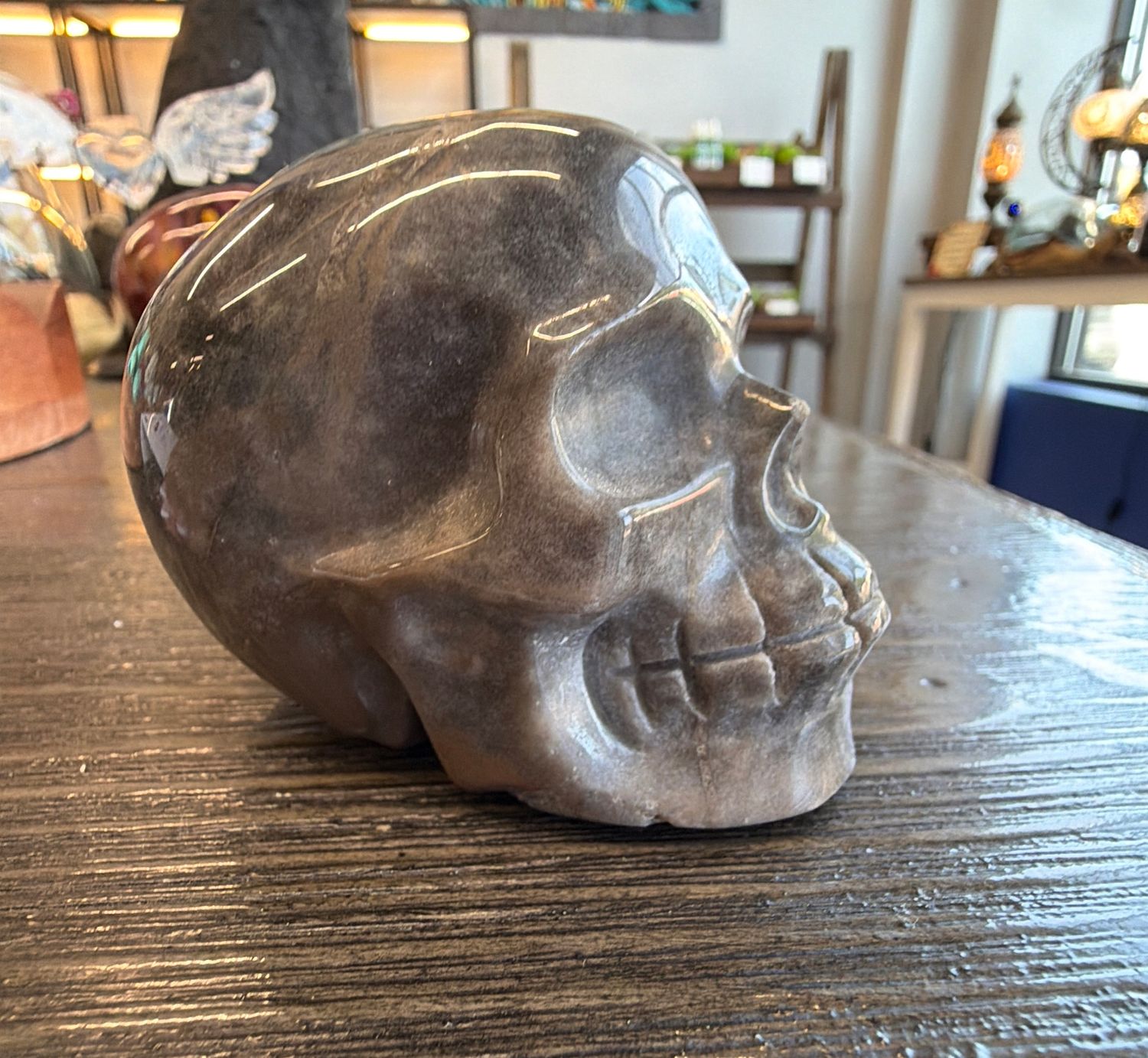 Black Moonstone Skull