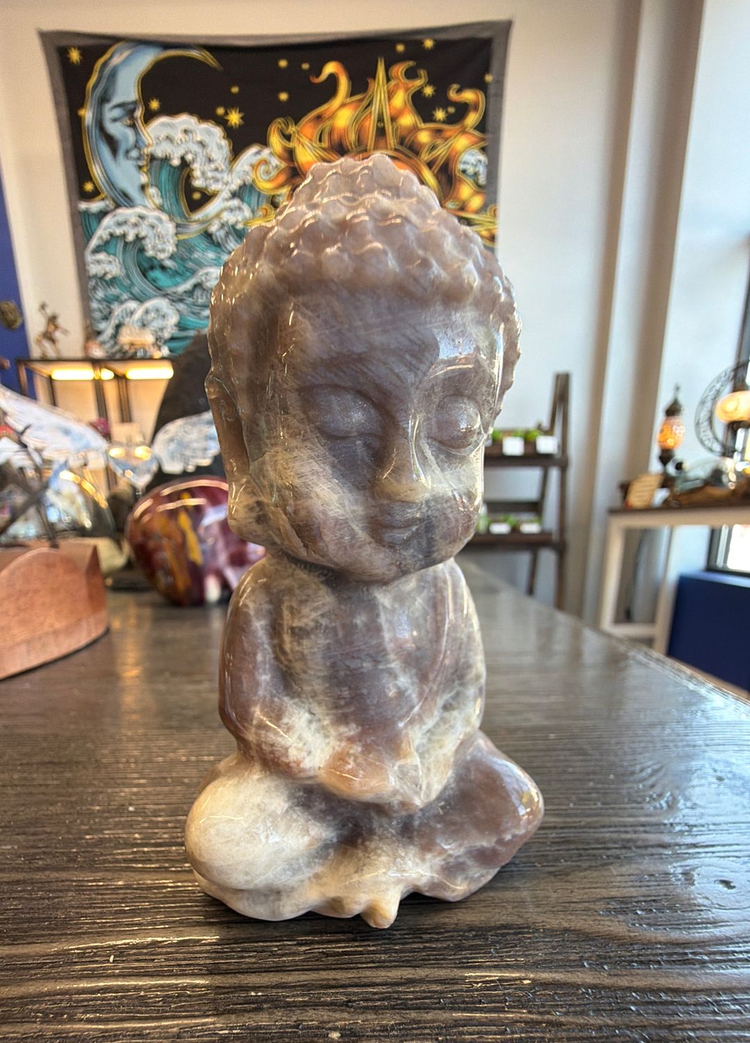 Black Moonstone Buddha
