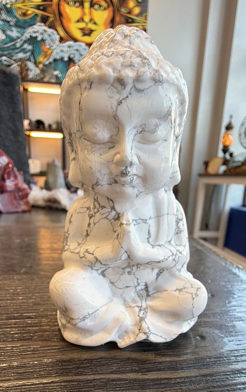 Howlite Buddha