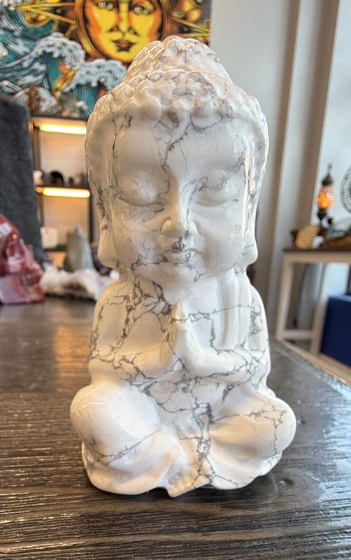 Howlite Buddha
