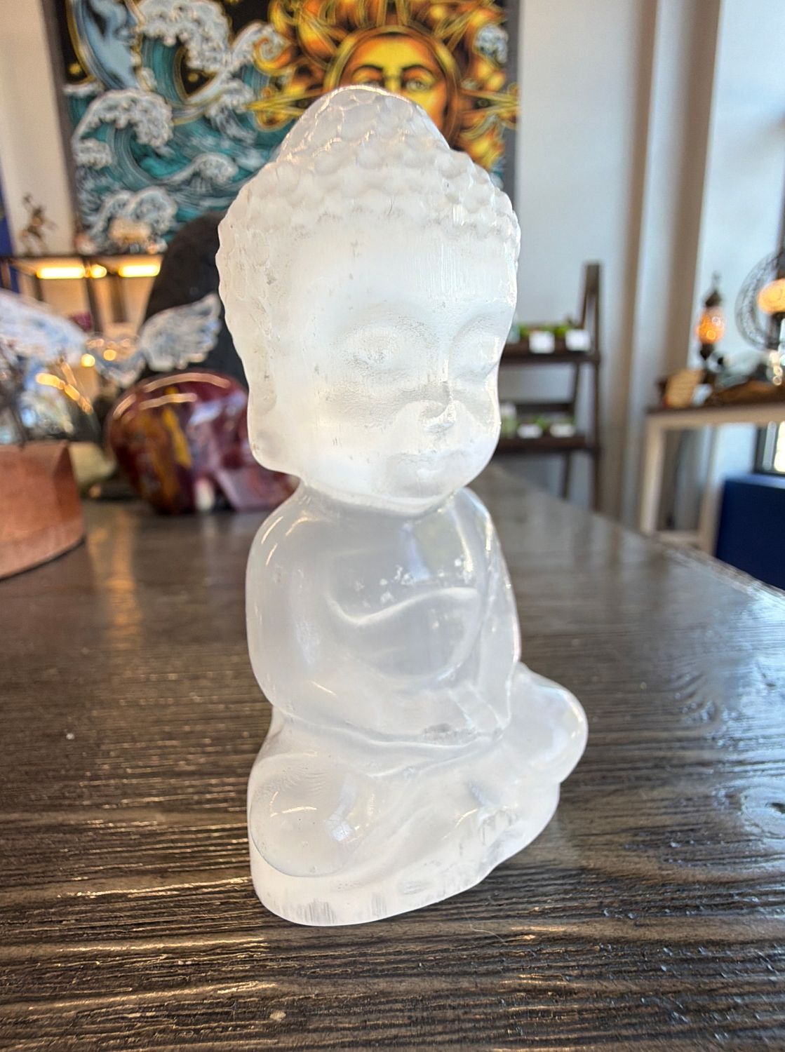 Selenite Buddha