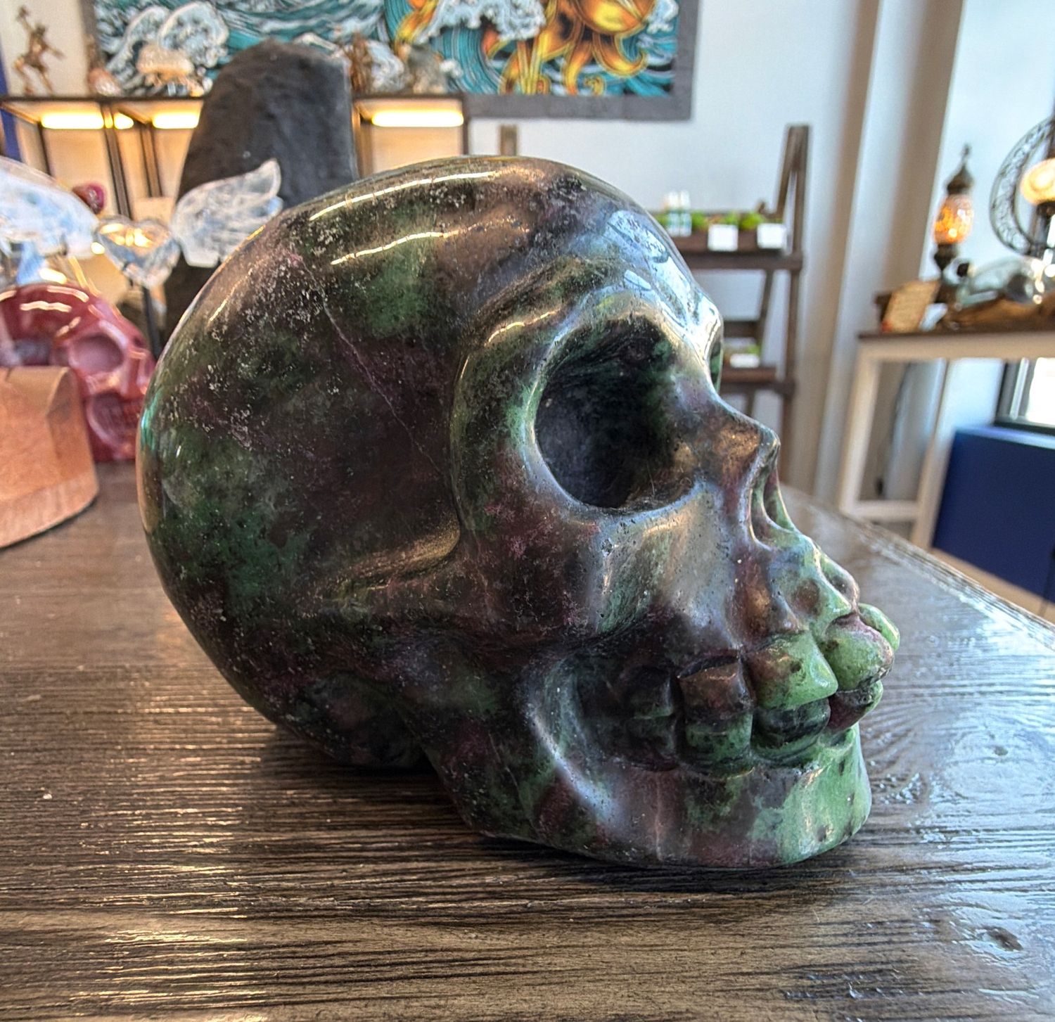 Ruby In Zoisite Skull