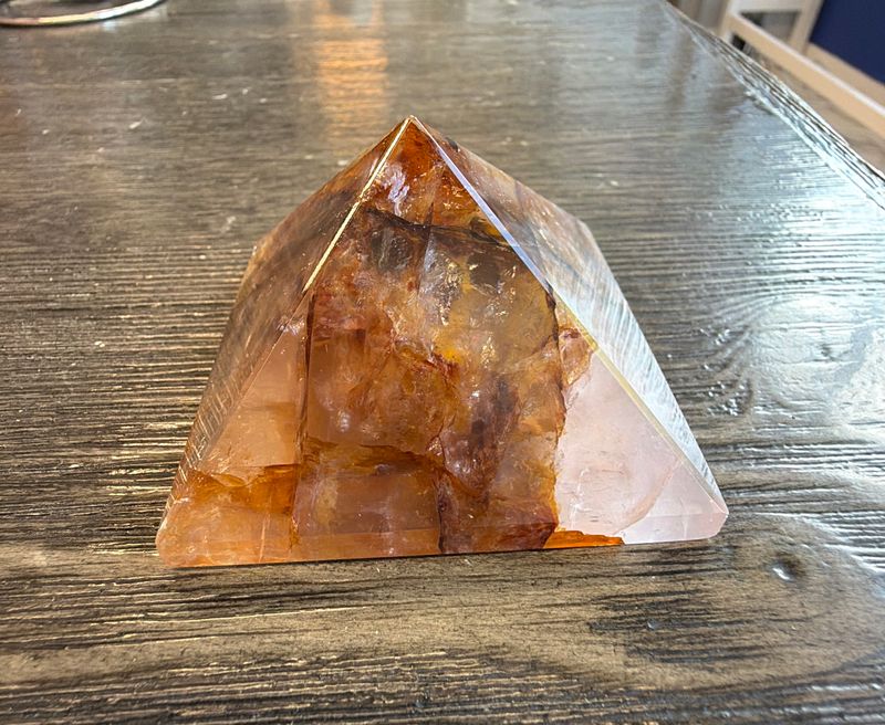 Fire Quartz Pyramid