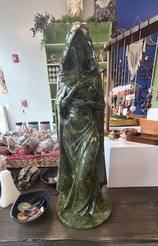 Serpentine Jade Hooded Woman