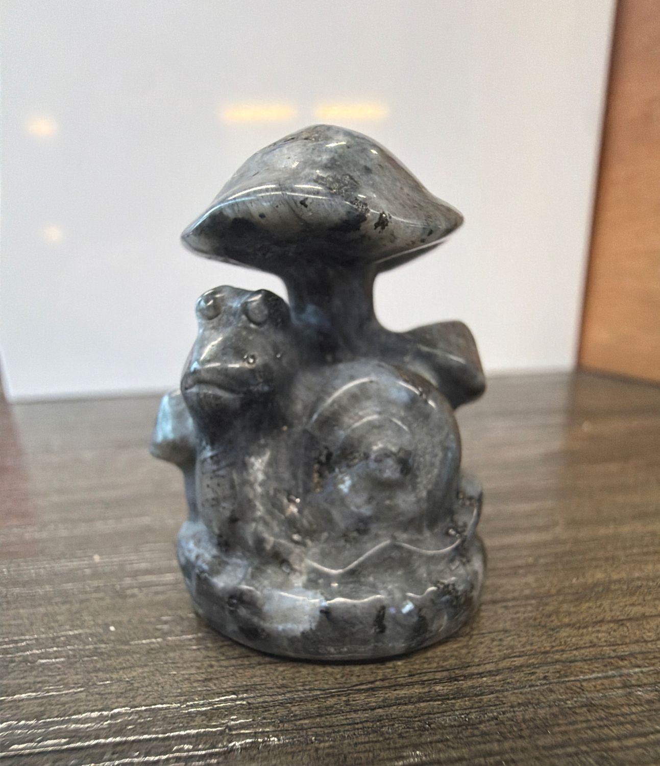 Larvikite Snail/Mushroom