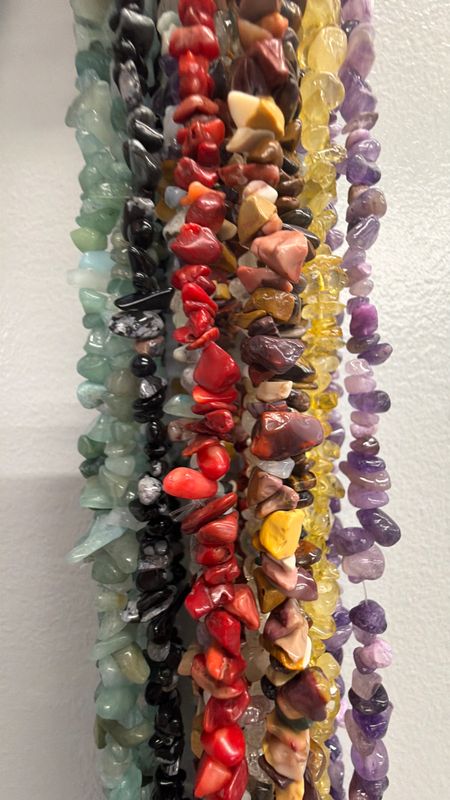 Green Agate Crystal Chip Necklace