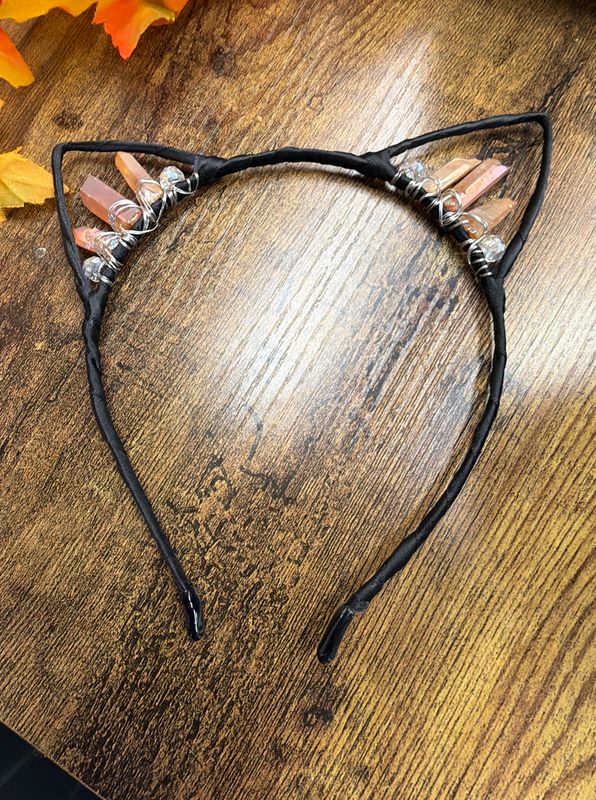 Aura Quartz Cat Headband