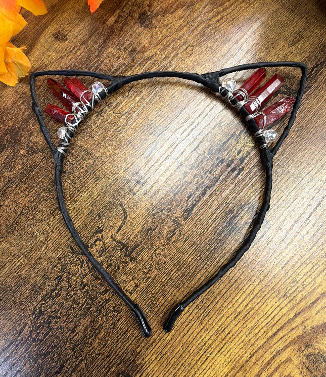 Crimson Cat Headband
