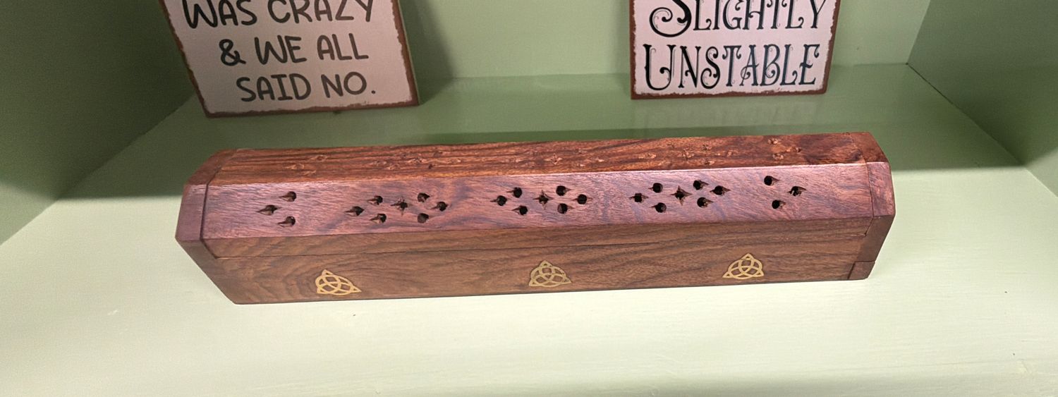 Celtic Knot Incense Coffin