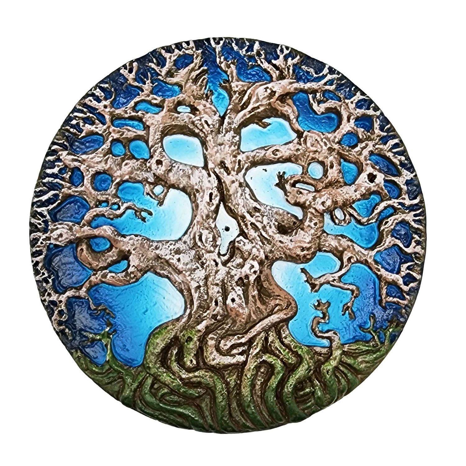 Colored Tree of Life Incense Burner