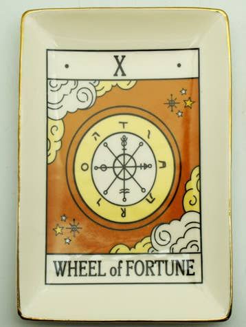 Wheel of Fortune Tarot Card Ceramic Tray