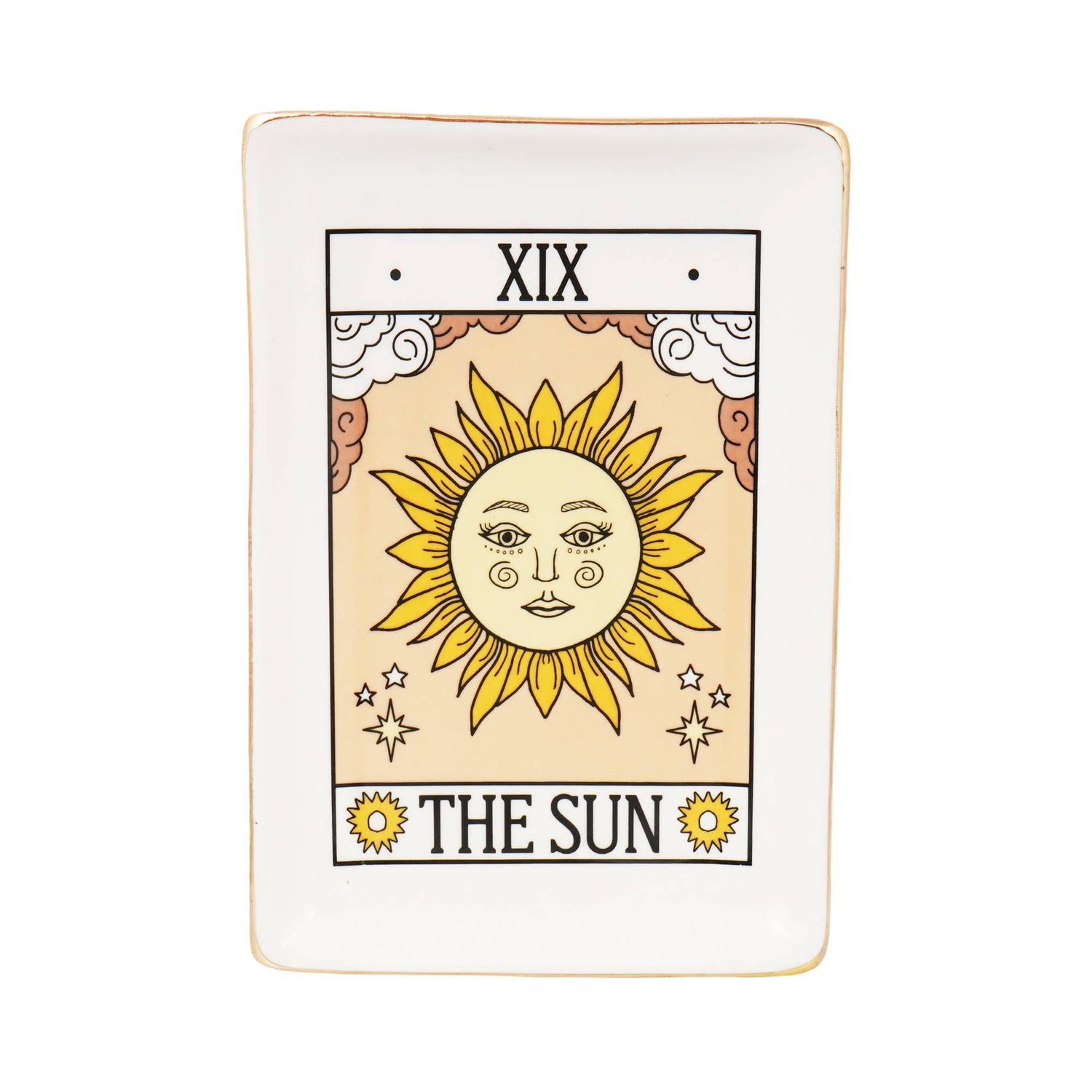 The Sun Tarot Card Ceramic Tray