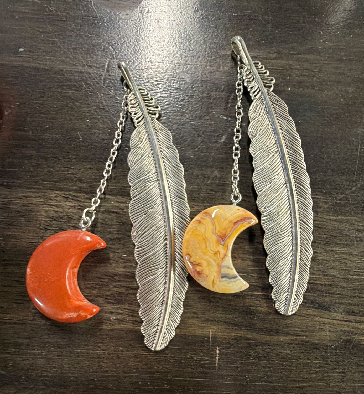 Moon/Feather Bookmark