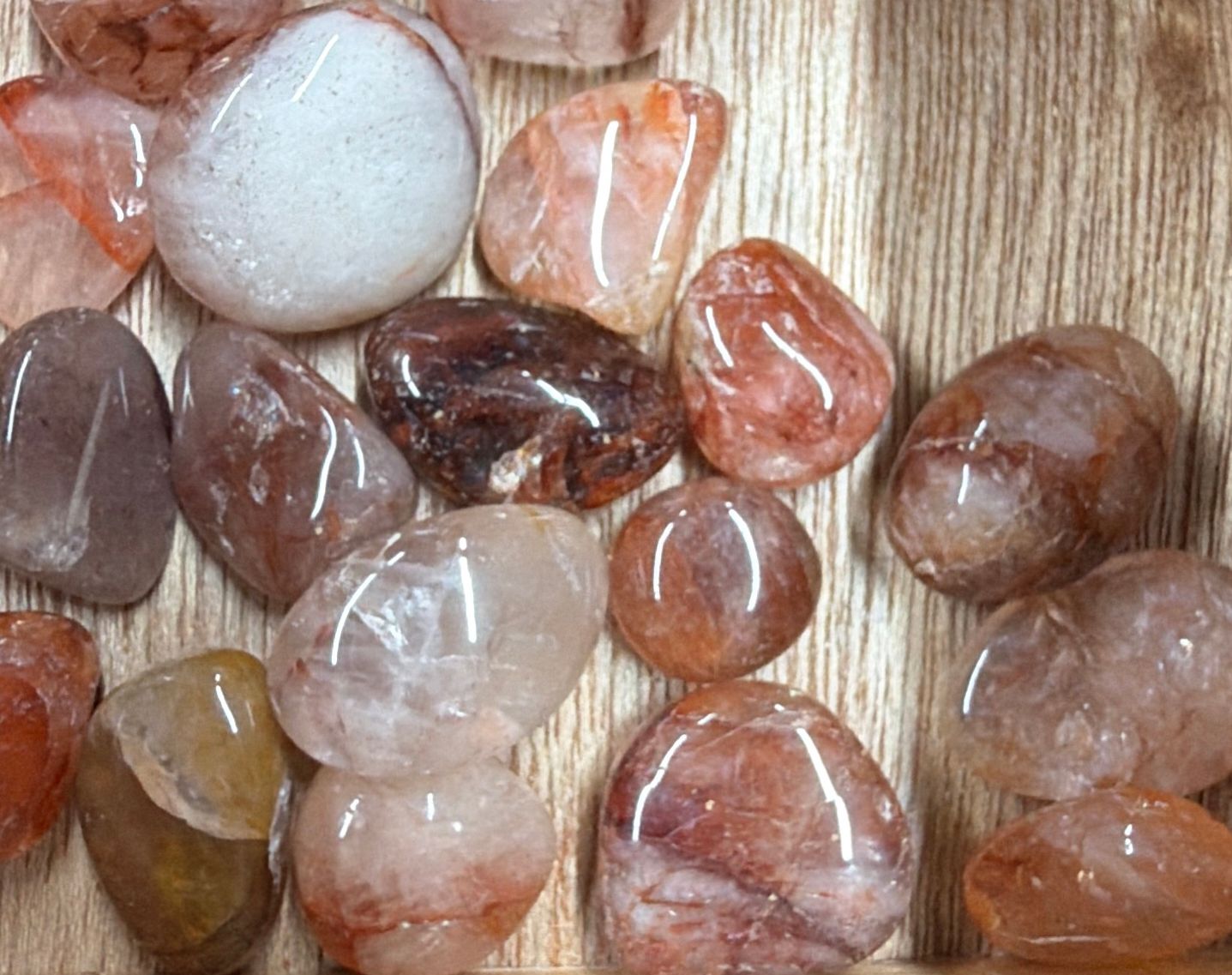 Fire Quartz Tumbles