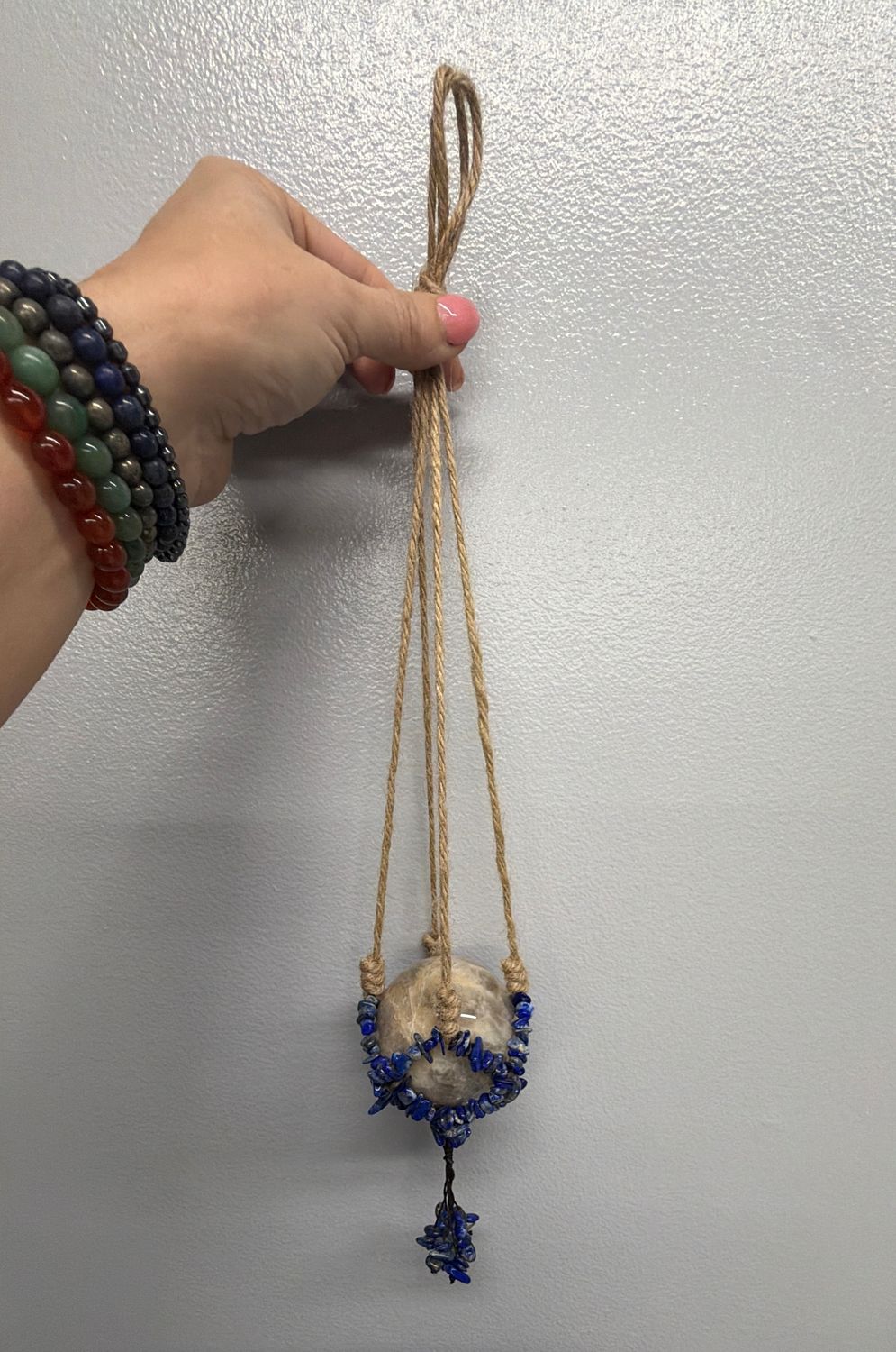Sphere Hanger-Lapis Lazuli