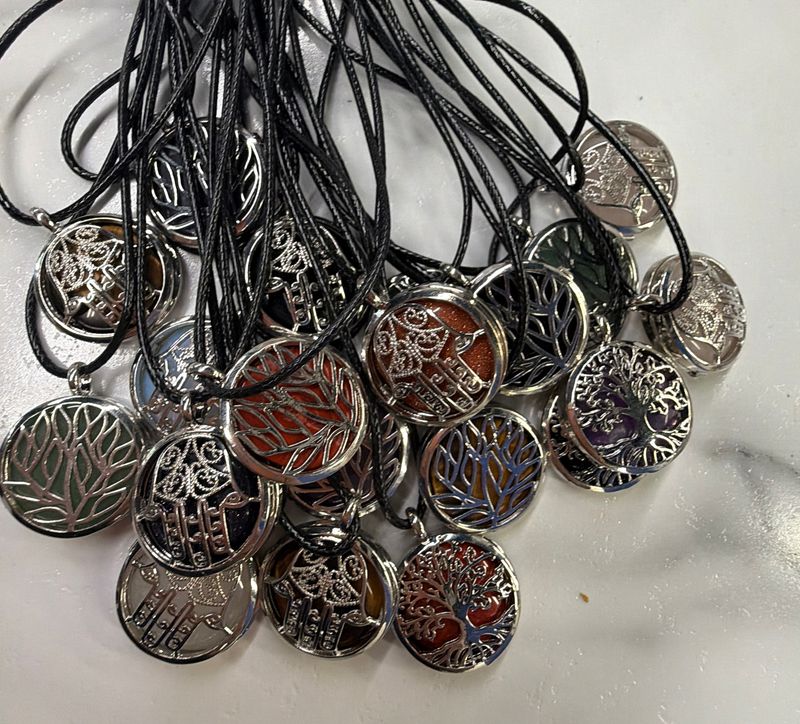 Gemstone Medallion Necklace