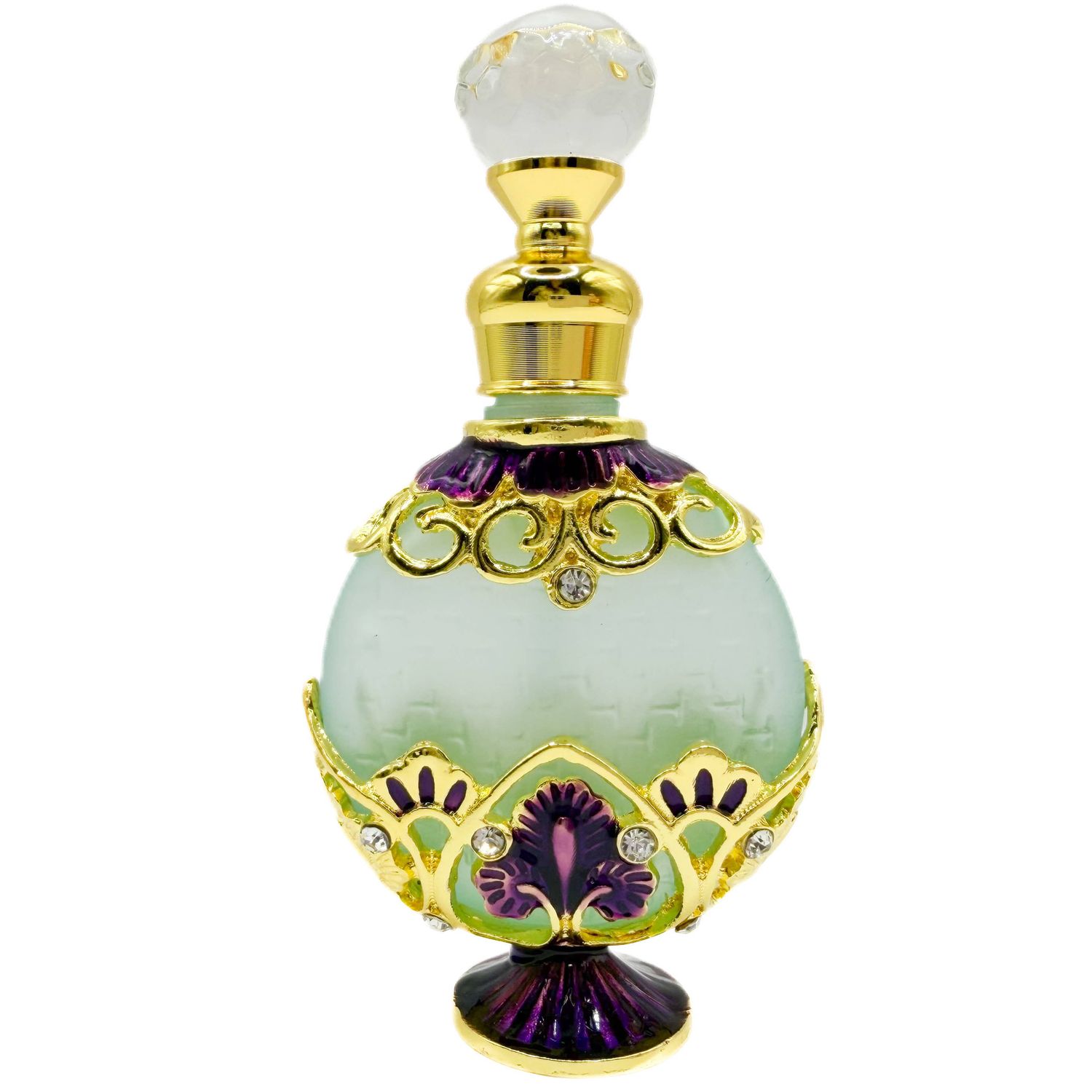 Perfume Bottle - Style 18 - Aqua/Purple