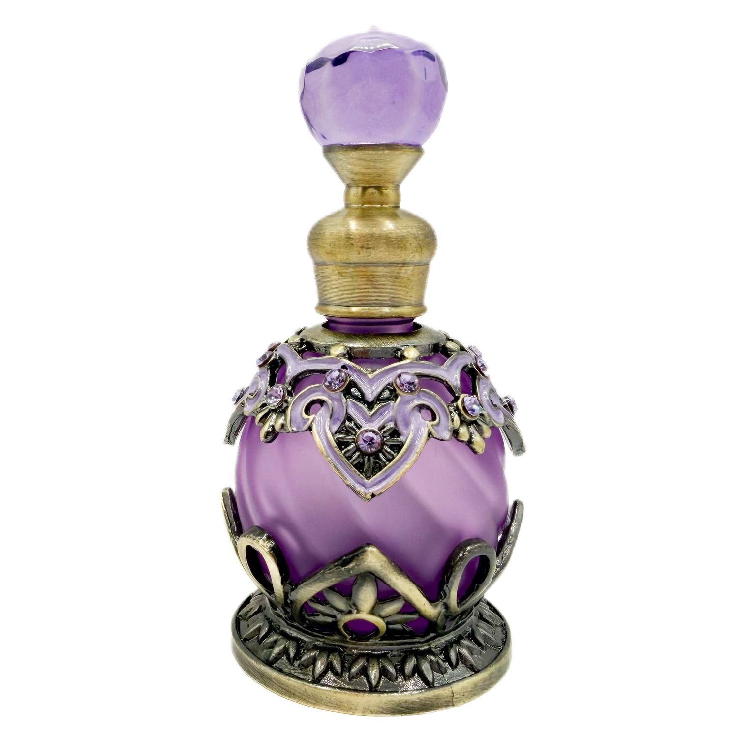 Perfume Bottle - Style 17 - Purple Frosted