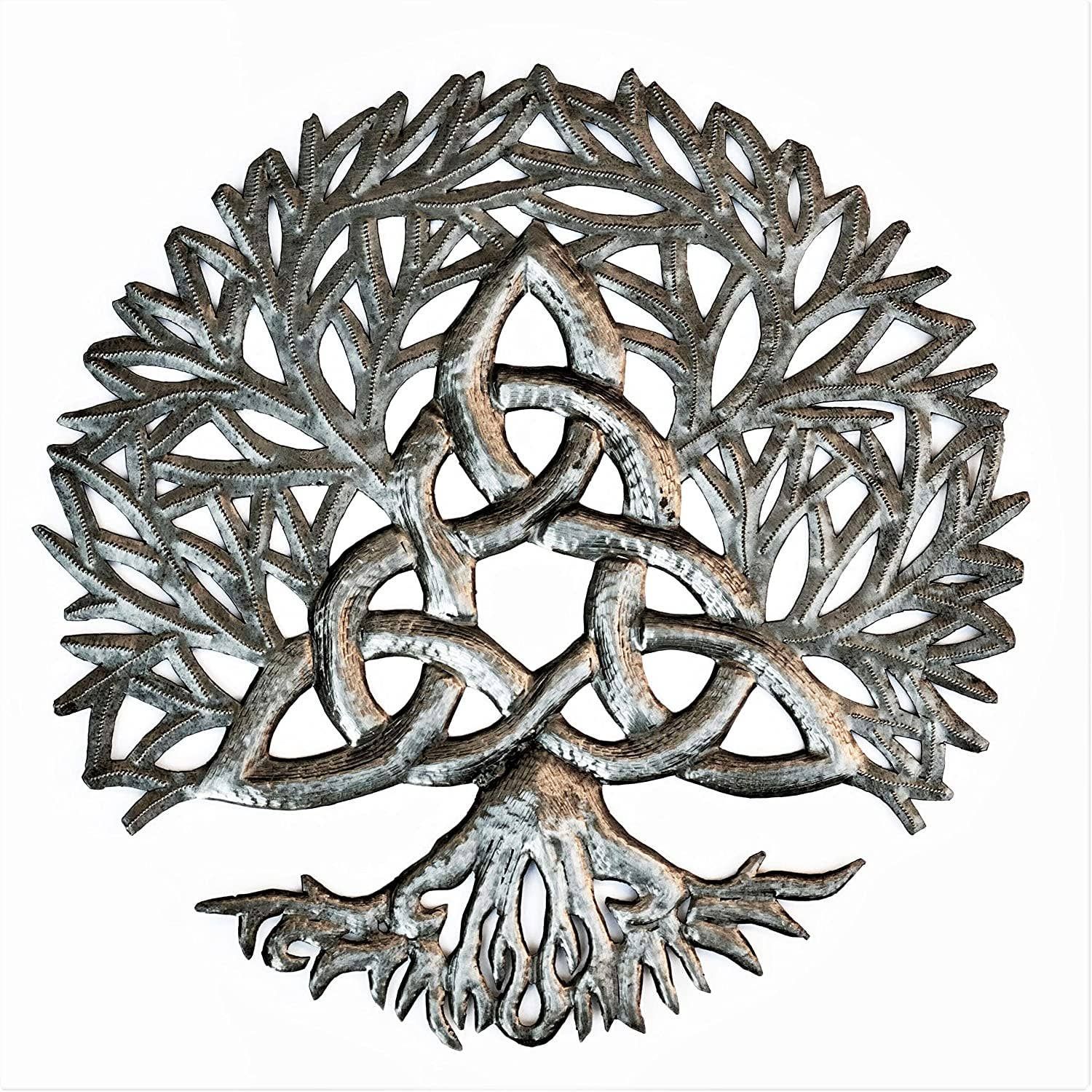 Celtic Knot Symbol, Tree of life Wall Hanging Art 13.75"
