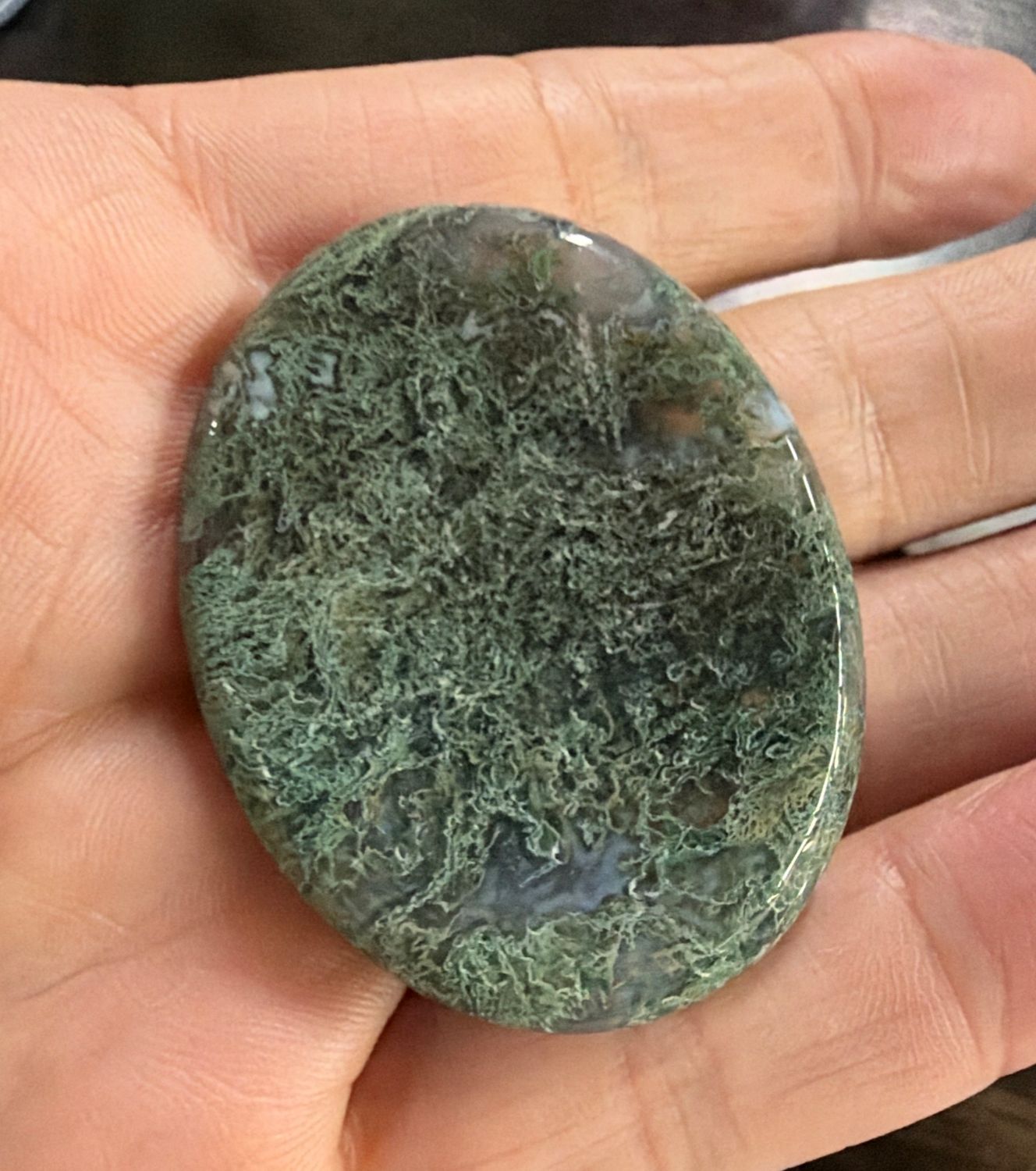 Worry Stones / Moss Agate