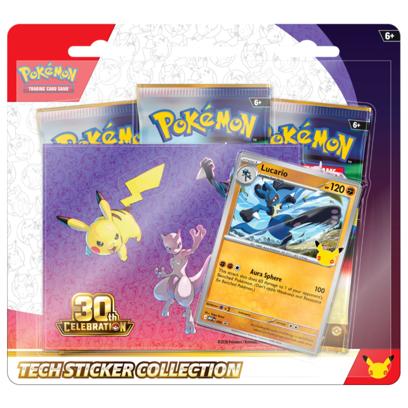 Pokémon TCG: 30th Celebration - Tech Sticker Collection: Lucario (EN)