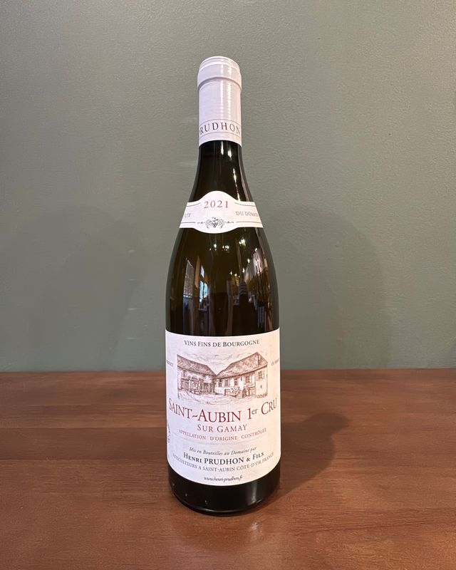 2021 Henri Prudhon Saint Aubin 1er Cru 'Sur Gamay'