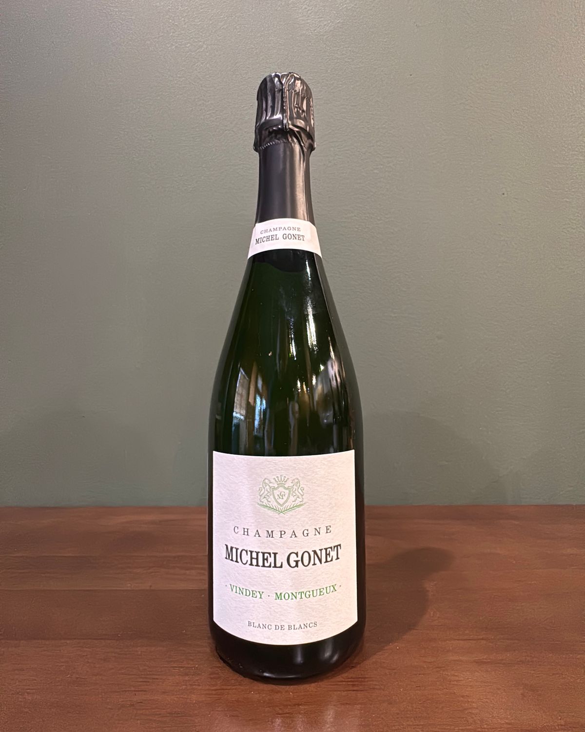 Michel Gonet Champagne Blanc de Blanc Extra Brut Vindey Montgueux NV