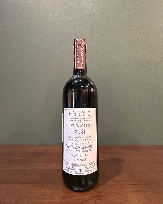 2021 Giovanni Canonica Barolo 'Paiagallo'