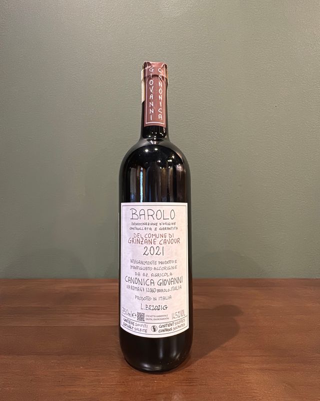 2021 Giovanni Canonica Barolo 'Del Comune di Grinzane Cavour'