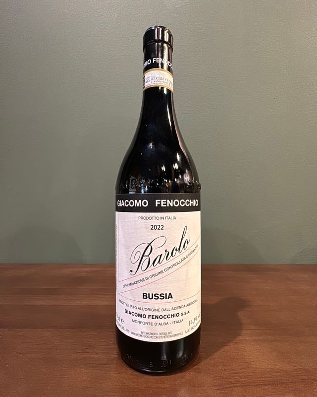 2022 Giacomo Fenocchio Barolo Bussia