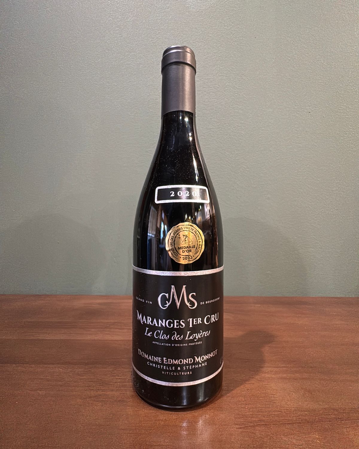 2020 Edmond Monnot Maranges Premier 1er Cru Le Clos des Loyeres