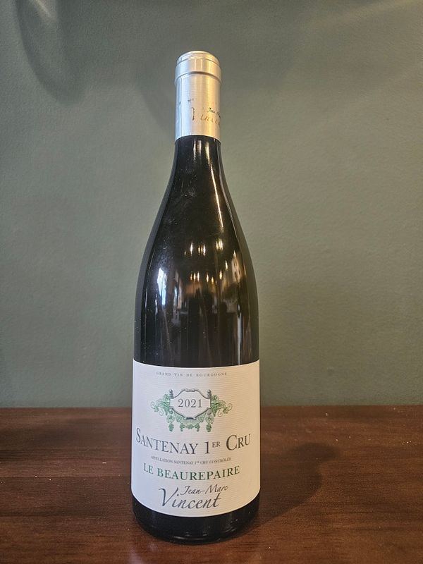 2021 Jean-Marc Vincent Santenay Premier 1er Cru Le Beaurepaire Blanc