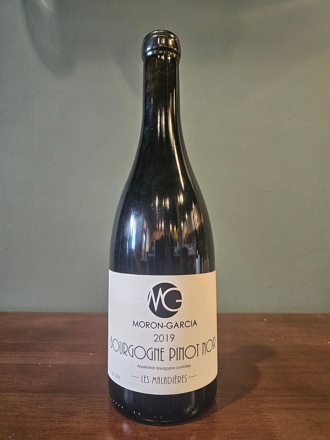 2019 Moron-Garcia Bourgogne Pinot Noir Les Maladieres