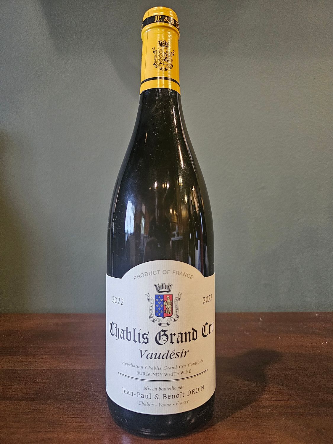 2022 Jean-Paul &amp; Benoir Droin Chablis Grand Cru 'Vaudesir'
