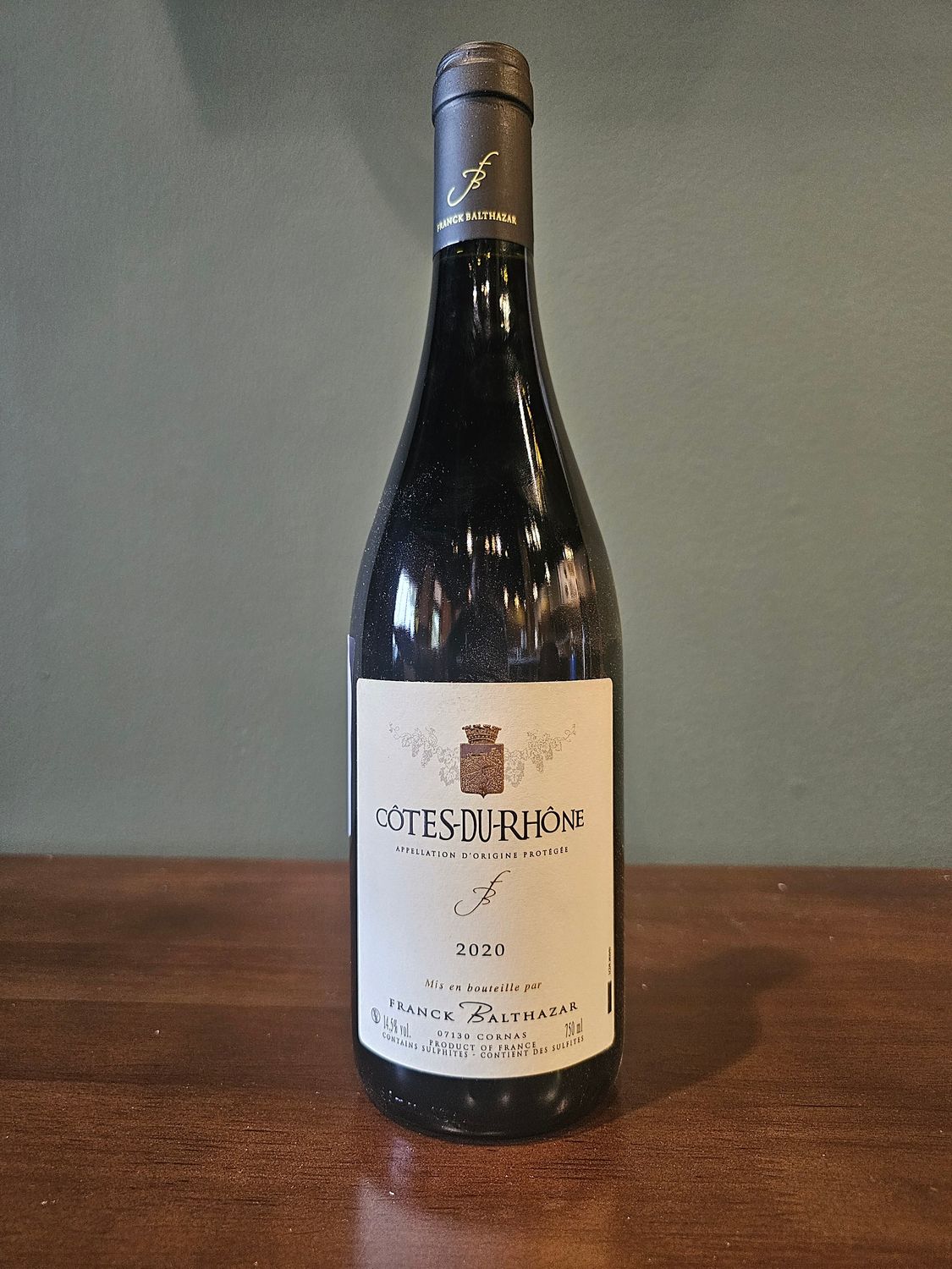 2020 Franck Balthazar Cotes du Rhone