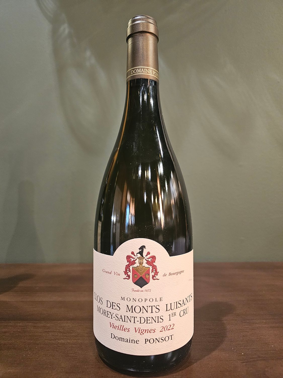 2022 Domaine Ponsot Morey Saint Denis Premiere Cru Clos des Monts Luisants Aligote