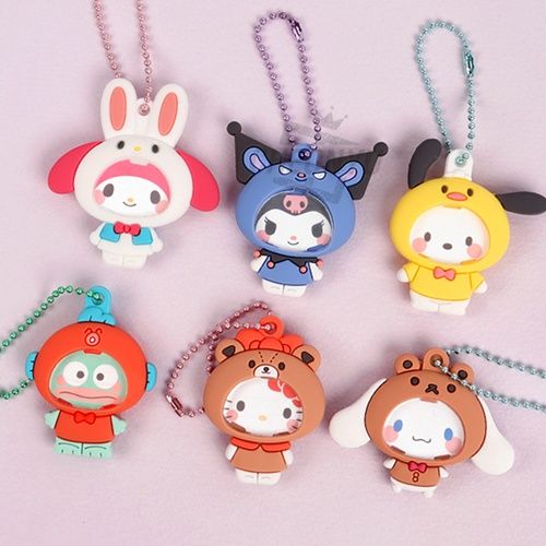 Sanrio Lovely Change Face Keyring (Random)