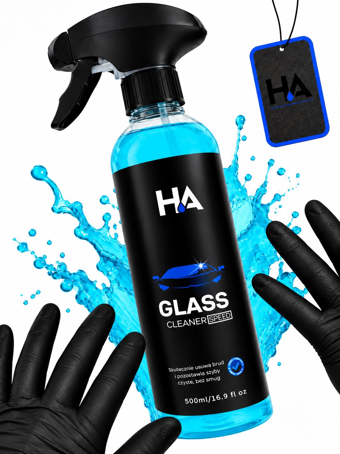 GLASS Cleaner SPEED - płyn do mycia szyb 500 ml + ZAWIESZKA