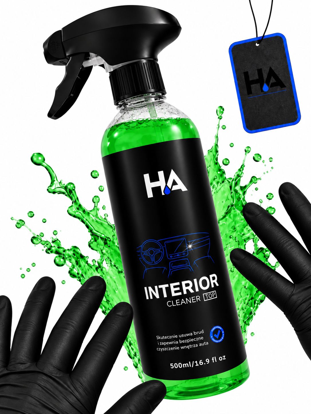 INTERIOR Cleaner TOP - płyn do czyszczenia wnętrza 500 ml + ZAWIESZKA