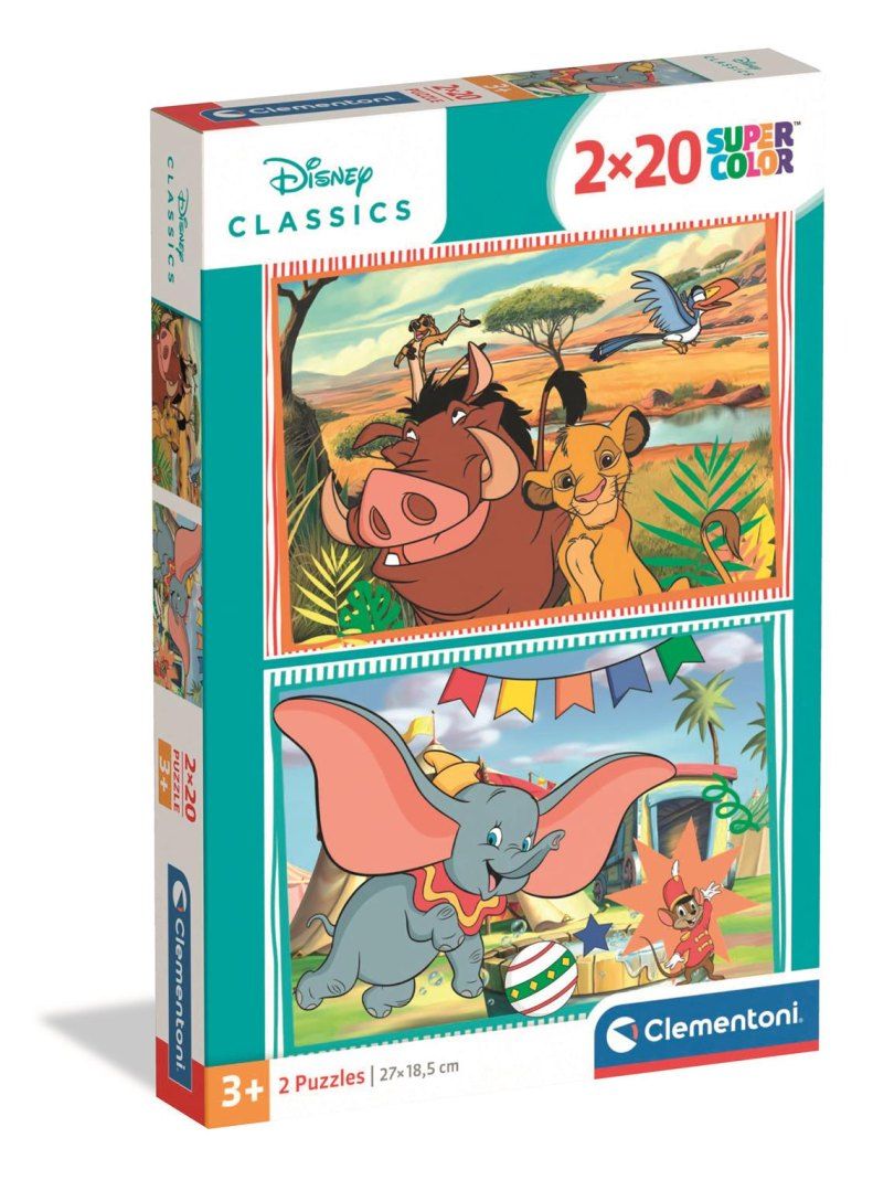 Puzzle 2 X 20 El Disney Classics | Clementoni