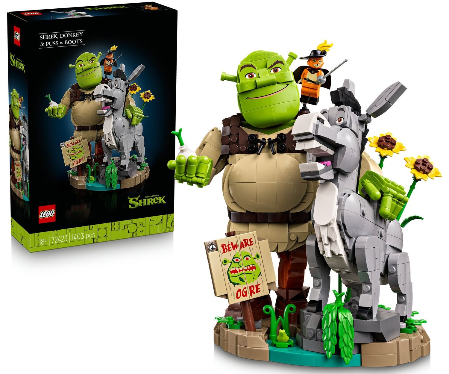 LEGO 72423 Shrek, Osioł i Kot w butach