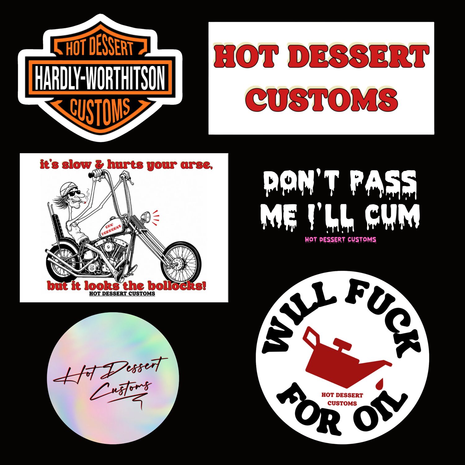 Sticker Pack - 6 pcs