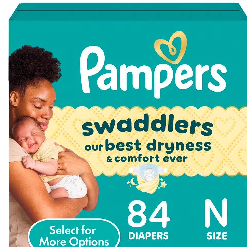 Pampers Swaddlers Sensitive Disposable Diapers - Size 0 - 84ct