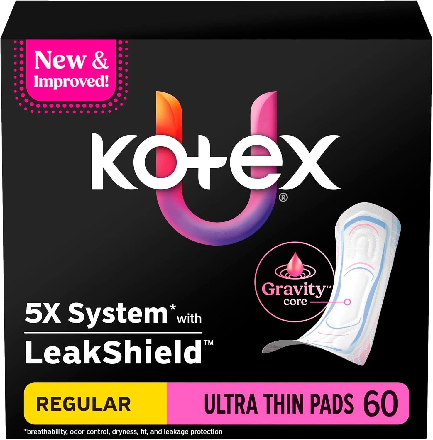 Ultra Thin Pads, Heavy Absorbency, 56 Count (Packaging May Vary)