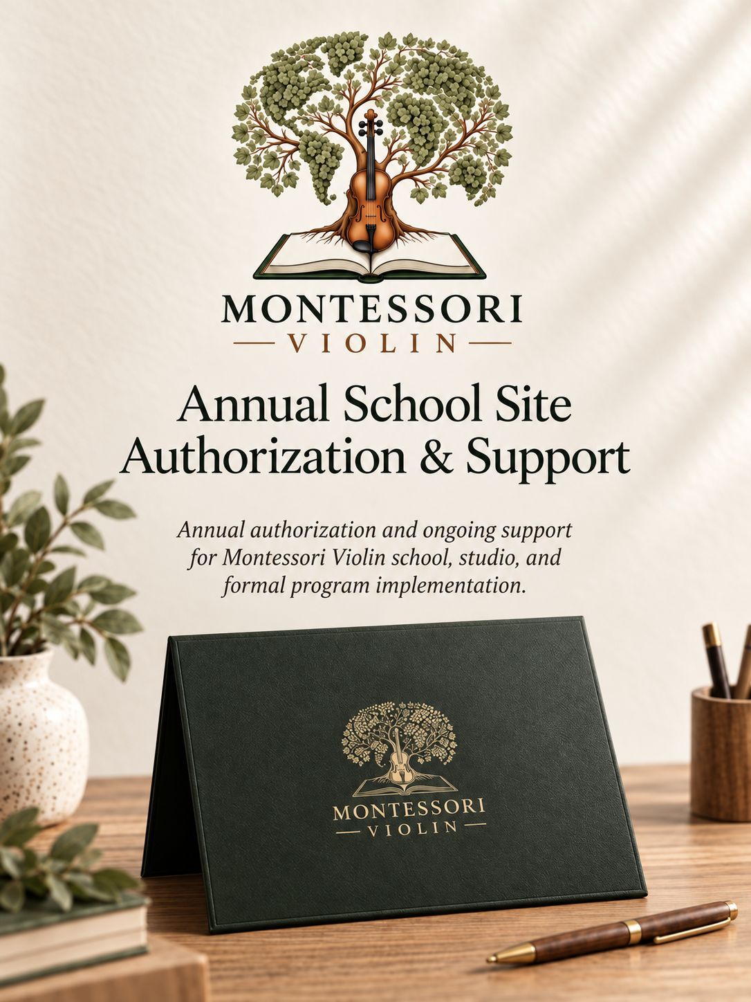 Montessori Violin Annual School Site Authorization &amp; Support