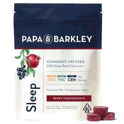 CBN:THC:CBD Sleep Berry Pom | Solventless Gummies [300mg]
