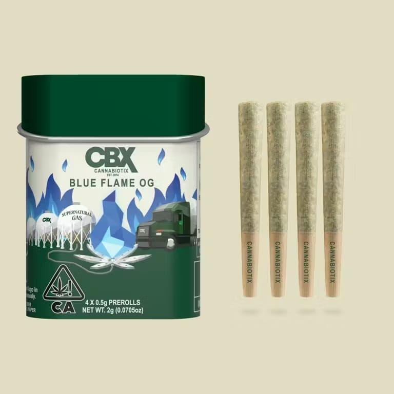 Blue Flame OG | CBX Pre-Roll Pack [4pk][2g]