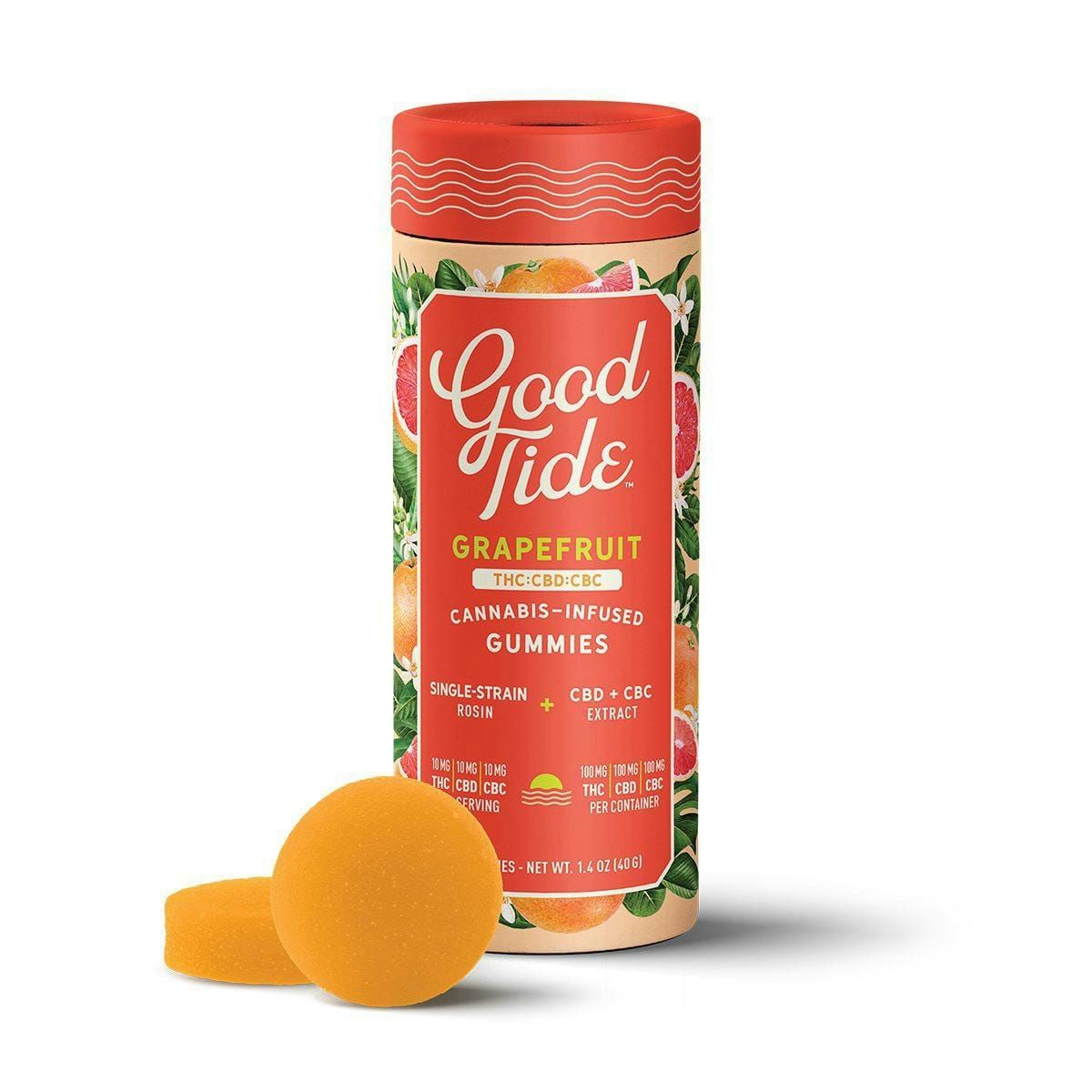 Grapefruit THC:CBD:CBC 1:1:1 | Rosin Gummies [100mg]