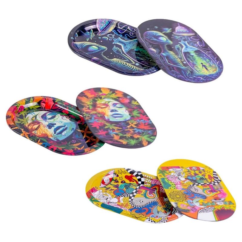 3-D Tray w/ Cover | Rolling Tray