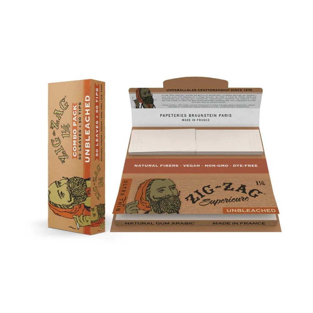 Unbleached Papers + Tips | Rolling Papers [1 1/4"]